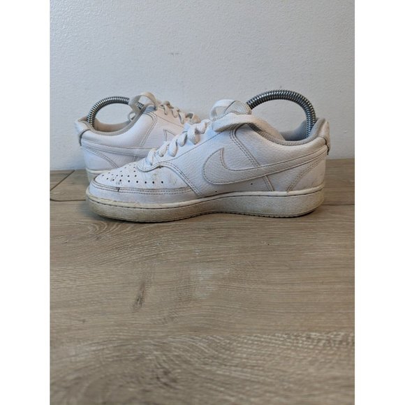Nike Court Vision Low Triple White CD5434-100 Women Shoes Size 7.5 - Picture 7 of 9